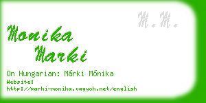 monika marki business card