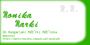 monika marki business card